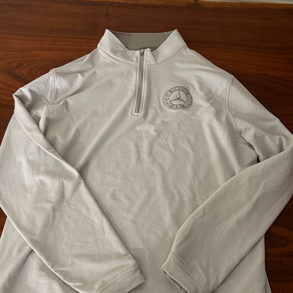 Peter Millar Light Gray Pullover - image 1